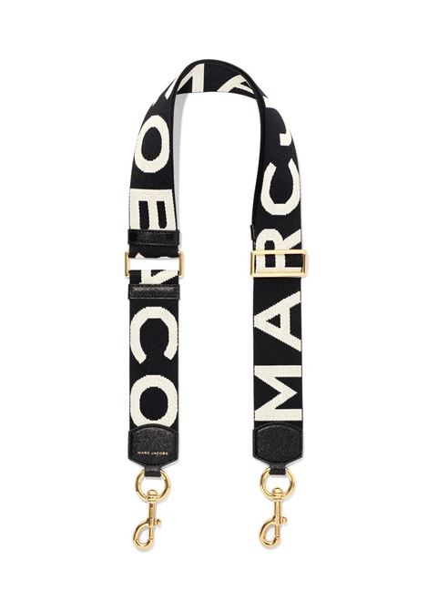 Black logo-detail adjustable shoulder strap - MARC JACOBS women